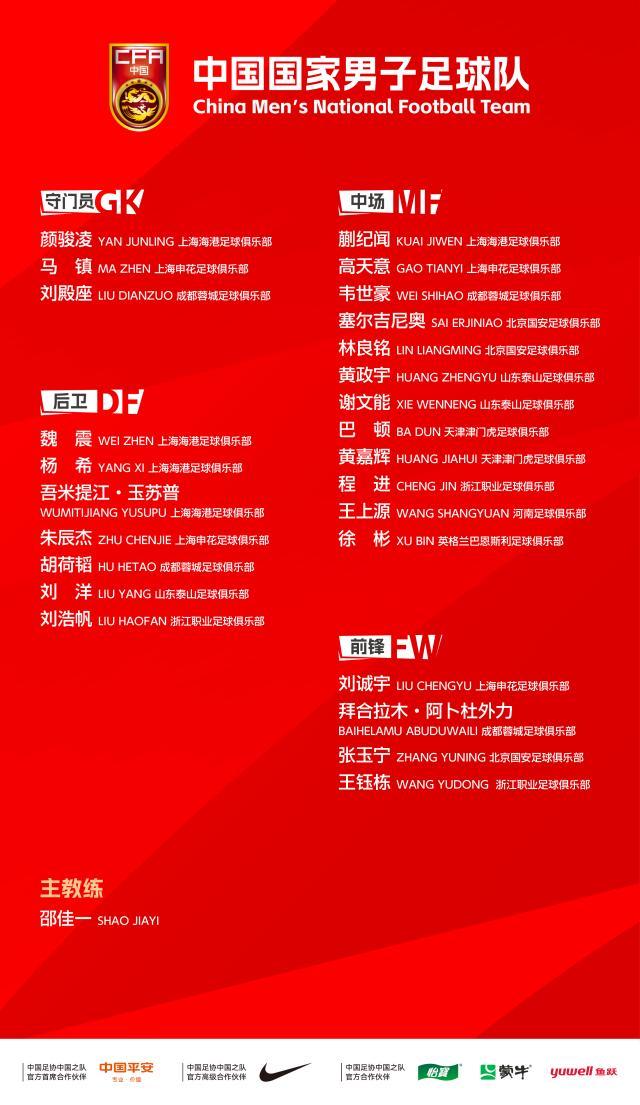 MK体育-国足新一期集训名单：徐彬、蒯纪闻等年轻球员入选